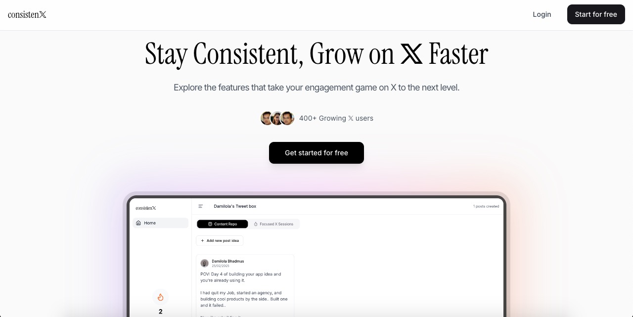 ConsistenX screenshot