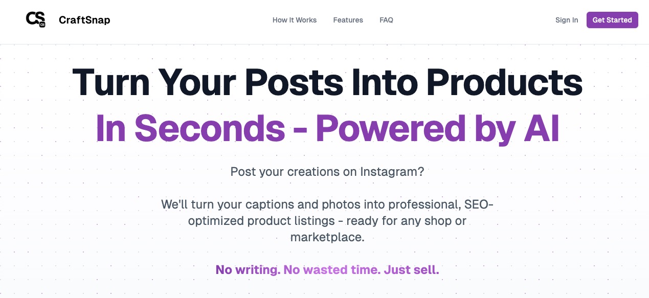 CraftSnap screenshot